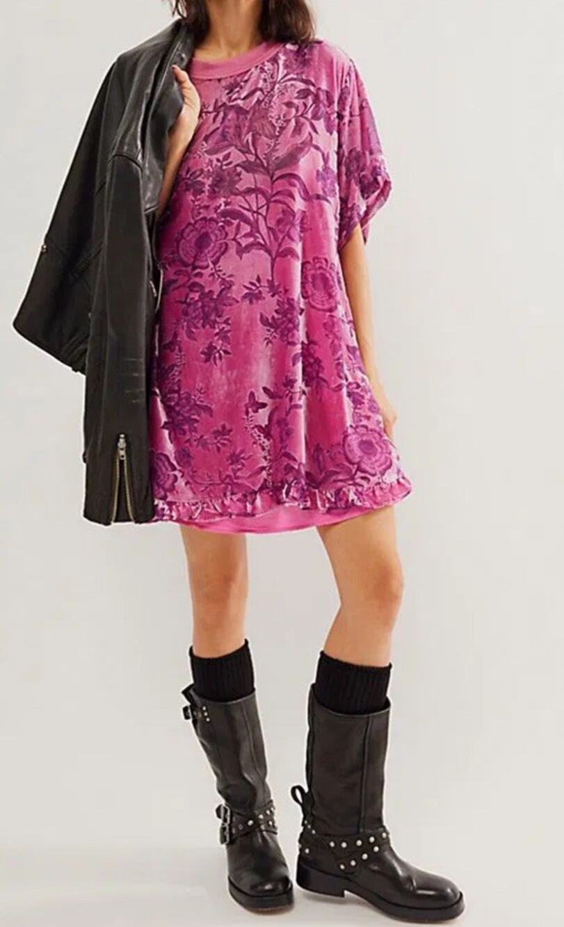 Free People Botanical Blooms Mini Dress. Size XS